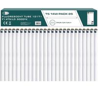 CLAR - Tubos Fluorescentes 60 cm, Tubos Fluorescente, Bombilla Fluorescente, Tubos Miniatura, Bombilla T5, 54,9 x 1,6 cm (14W 3000K T5, Pack 25)