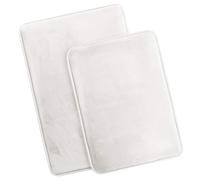 Clara Clark - Alfombra de baño Antideslizante con Espuma viscoelástica, Color Negro, Blanco, S/L