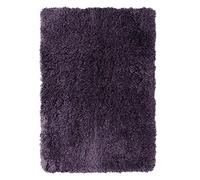 Clara Clark Alfombras de baño, ultrasuaves, peludas, Lavables a máquina, Goma Antideslizante, 20 x 32 Pulgadas, Color Berenjena