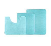 Clara Clark Alfombras de bao Juego de alfombrillas de bao de espuma viscoelstica para bao de terciopelo absorbente antideslizante Alfombr