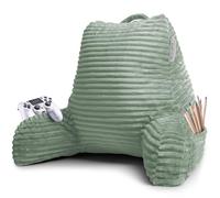 Clara Clark Almohada de Lectura para Adultos - Almohada de Espalda para Sentarse en la Cama, Almohadas de Cama estándar para Sentarse en la Cama, Almohada de Espuma para Silla de Cama, Almohada de