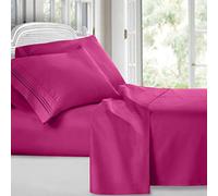 Clara Clark Premier 1800 Collection Deluxe Microfiber 3-Line Bed Sheet Set