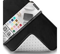 Clara Clark Tapetes para baño, de Espuma viscoelástica, Terciopelo y Felpa Ultra Suave, Antideslizante, Lavable a máquina y de Secado rápido, 17 x 24 Pulgadas, Color Negro
