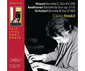 Clara Haskil : Sonates pour piano seul. Oeuvres de Mozart, Beethoven et Schubert.