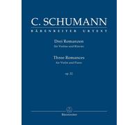 Clara Schumann Drei Romanzen für Violine und Klavier op. 22. Spie (Tapa blanda)