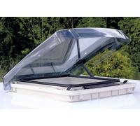 Claraboya con oscurecedor, mosquitera y brazo telescópico para techos de grosor 24-35 mm 90 x 60 cm remitop vario ii remis