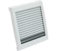 Claraboya con oscurecedor y mosquitera 28 x 28 cm blanco señales visionvent s pro mpk