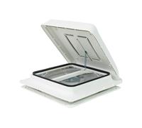 Claraboya con ventilador de 12 v 40 x 40 cm blanca turbo vent fiamma