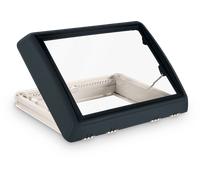 Claraboya con ventilador de 12 v, con ventilación forzada y manivela, blanca midi heki fl dometic
