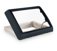 Claraboya con ventilador de 12 v, sin ventilación forzada y con palanca, negra midi heki fl dometic