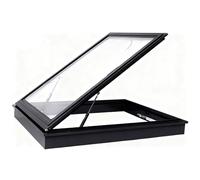 Claraboya de techo, Claraboya con ventilación manual e iluminación con vidrio templado de doble capa Trampilla de acceso al techo for ático, sótano, solario, cobertizo o casa(50x45cm)