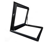 Claraboya de techo de bajo consumo con control remoto templado y sensor de lluvia, elevador de gas para ático y solárium, escotilla de ventana premium