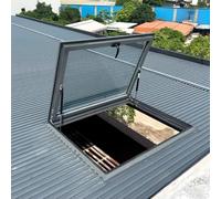 Claraboya De Techo,Ventanas De Tejado De Salida,Claraboyas De Techo Personalizables,Ventana De Ventilación Manual Del Ático,Ventana De Acceso Al Techo(LxW 90x50cm/35.4x19.7in)