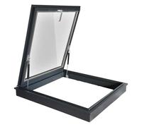 Claraboya De Techo,Ventanas De Tejado De Salida,Marco De Aleación De Aluminio/Doble Acristalamiento Ventana,Ventilación Manual Para Ático/solárium(LxW 85x100cm/33.5x39.4in)