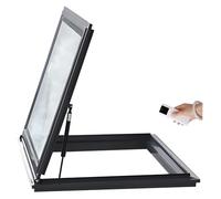 Claraboya eléctrica con control remoto, ventana de aleación de aluminio de doble acristalamiento para una fácil instalación en ático, terraza, techo y sótano