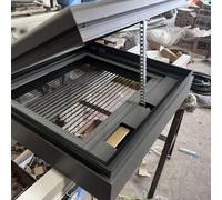 Claraboya eléctrica de aluminio para ventana de techo, pantalla integrada de vidrio templado de doble capa para una mejor ventilación e iluminación natural óptima, ideal para uso doméstico y comercial
