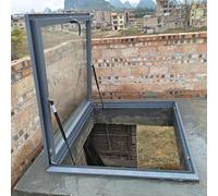 Claraboya para Techo Aluminum Alloy Roof Skylight, Heavy Duty Rainproof Attic Hatch, for Attic/Sun Room Versatile Access 50x50cm(60x50cm/23.6x19.7in)