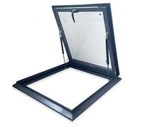 Claraboya para Techo Claraboya impermeable, ventana de salida emergencia for techo, for uso comercial en viviendas/sótanos, con marco aleación aluminio(75x80cm(2.5x2.6ft))