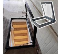 Claraboya para Techo Roof Hatch, Galvanized Steel Access, 19.5/23.6/27.5/31.4in Heavy Duty Attic Door, with Aluminum Alloy Frame(2.3x2.3ft-70x70cm)