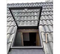 claraboya Skylights personalizables para el ático/sala del sol/sótano, Ventana de vista del techo del hogar con sello, con vidrio templado(23x27in(58x69cm))