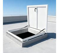 Claraboya Techo de Aluminio, Trampilla De Acceso Al Techo, Tapa de Acceso de Emergencia, Salida de Emergencia, para Industrias Domésticas(81 * 81cm/31.9 * 31.9in)