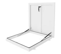 Claraboya Techo, Puerta de Acceso al Ático de Aluminio Con Manija Tipo Interruptor, Claraboya, Panel de Acceso para Tapa de Pozo, Cubierta de Sótano(White,50cm/20in)