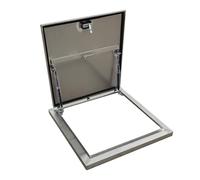 Claraboya Techo Trampilla de Acceso Al Techo a Prueba de Lluvia con Cerradura de Pestillo, tapa de pozo, para Lofts, Apartamentos, Fábricas y Granjas,(71 * 71cm/27.9 * 27.9in)