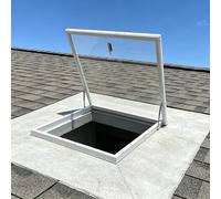 Claraboya Techo Trampilla de Mantenimiento del Tejado con Marco de Aluminio, impermeable, antirrobo, tragaluz, for Sótanos, Desván, Cobertizos(62 * 62cm/24.4 * 24.4in)