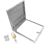 Claraboya Techo, Trampilla de Suelo Claraboya Manual, Acero Inoxidable 304, Nervadura Reforzada, Soporte de Varilla Hidráulica, con Pestillo de Bloqueo, para la Industria Doméstica(70cm/27.5in)