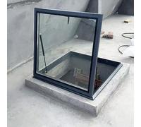 Claraboya Techo,Ventanas De Tejado,Ventana De Pozo De Techo Plano,Tapa Para Trampilla De Ático,Marco De Aleación De Aluminio/doble Acristalamiento(LxW 80x85cm/31.5x33.5in)