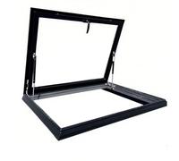 Claraboya Techo Ventanas Para Tejados Aleación Aluminio + Vidrio Templado Tragaluz De Techo Tragaluz De Techo Trampilla De Mantenimiento De Techo 50x50 80x90 90x100cm Para Sótanos Desván(L60xW80cm)