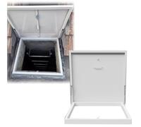 Claraboya Trampilla de Acceso Al Techo del Espacio de Acceso para El Piso, Cubierta Blanca para Escotilla de Mantenimiento del Techo, Reemplazo de Tragaluz(95x95cm(37.05x37.05inch))