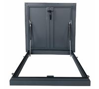 Claraboya Trampilla de Techo en Aleación de Aluminio Tragaluz de Techo Grande Ventana Trampilla de Cubierta para Ático Sótano