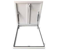 Claraboya Trampilla de Techo en Aleación de Aluminio Tragaluz de Techo Grande Ventana Trampilla de Cubierta para Ático Sótano