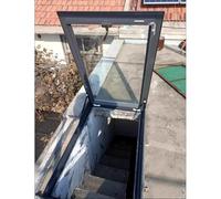 claraboya Ventana del sótano del hogar con vidrio templado de doble capa, para techo inclinado y plano, Egress Skylight personalizable para fábrica/almacén(30x34in(76.2x86.3cm))