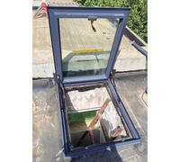 Claraboyas personalizables para áticos/sótanos, ventanas de techo de 4080 cm con vidrio templado de doble capa antirrobo y resistente a la lluvia, ideal para renovación del hogar, 65 x 95 cm