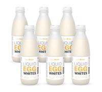 Claras de huevo líquidas GymBeam 100% proteína, sin sabor, 1000 g (paquete de 6)