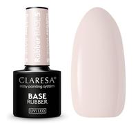Claresa Base Rubber 5 5 ml automodelante con fibras de vidrio para usar tanto para techos como para alargamientos de hasta 1 cm