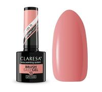 Claresa Easy Brush Gel 5 ml - Gel de construcción con pincel en botella, viscosidad media, para extensión de uñas y reparación, técnica sin filetear, color 13 (rosa oscuro beige)