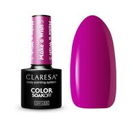 Claresa El esmalte de uñas híbrido hace un deseo 3 morado cálido 5g