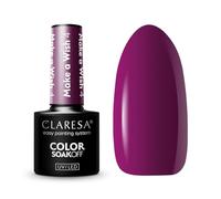 Claresa Esmalte de uñas híbrido Make a Wish 4 morado oscuro ciruela