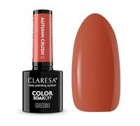 Claresa Esmalte de uñas UV - Autumn Crush 2 - Tono naranja cálido con brillo caramelo | Esmalte de gel otoñal con 3 semanas de duración | Apto para UV/LED | Gel Polish