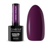 Claresa Esmalte de uñas UV - Autumn Crush 6 - Ciruela oscura con brillo púrpura | Elegante esmalte de gel para el otoño | Apto para UV/LED | 3 semanas de duración | Gel Polish Gel