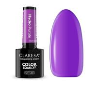 Claresa Esmalte de uñas UV Hydro Purple - Jelly Gel Polish semitransparente, efecto cristal, colección Color Alchemy, Hydro Jelly Look UV/LED