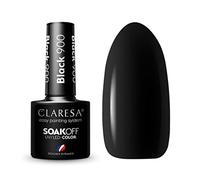 Claresa Esmalte de uñas UV LED Collection Hybrid Manicura Soak Off Nail Polish, color negro, n.º 900, 5 ml