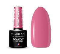 Claresa Esmalte de uñas UV LED Collection Hybrid Manicura Soak Off Nail Polish, color rosa, nº 1, Fallin Love, 5 ml