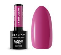 Claresa Esmalte de uñas UV Mystic Aura 2, esmalte de gel rosa fucsia, 5 g, brillo intenso y elegante color de invierno | Colección MYSTIC AURA