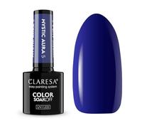 Claresa Esmalte de uñas UV Mystic Aura 5 - Color azul marino 5 g | Clásico tono de invierno con brillo intenso | Colección MYSTIC AURA