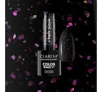 Claresa Esmalte de uñas UV Mystic Aura 8 - Color negro con brillo 5 g | misterioso aspecto galaxia y brillo intenso | Colección MYSTIC AURA