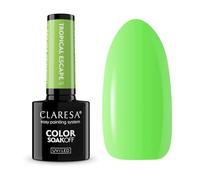 Claresa Esmalte de uñas UV - Tropical Escape 5 - Lima Neón | Llamativo Gel Polish en fresco verde verano | Duración de 3 semanas | Apto para UV/LED | Claresa Gel Barniz